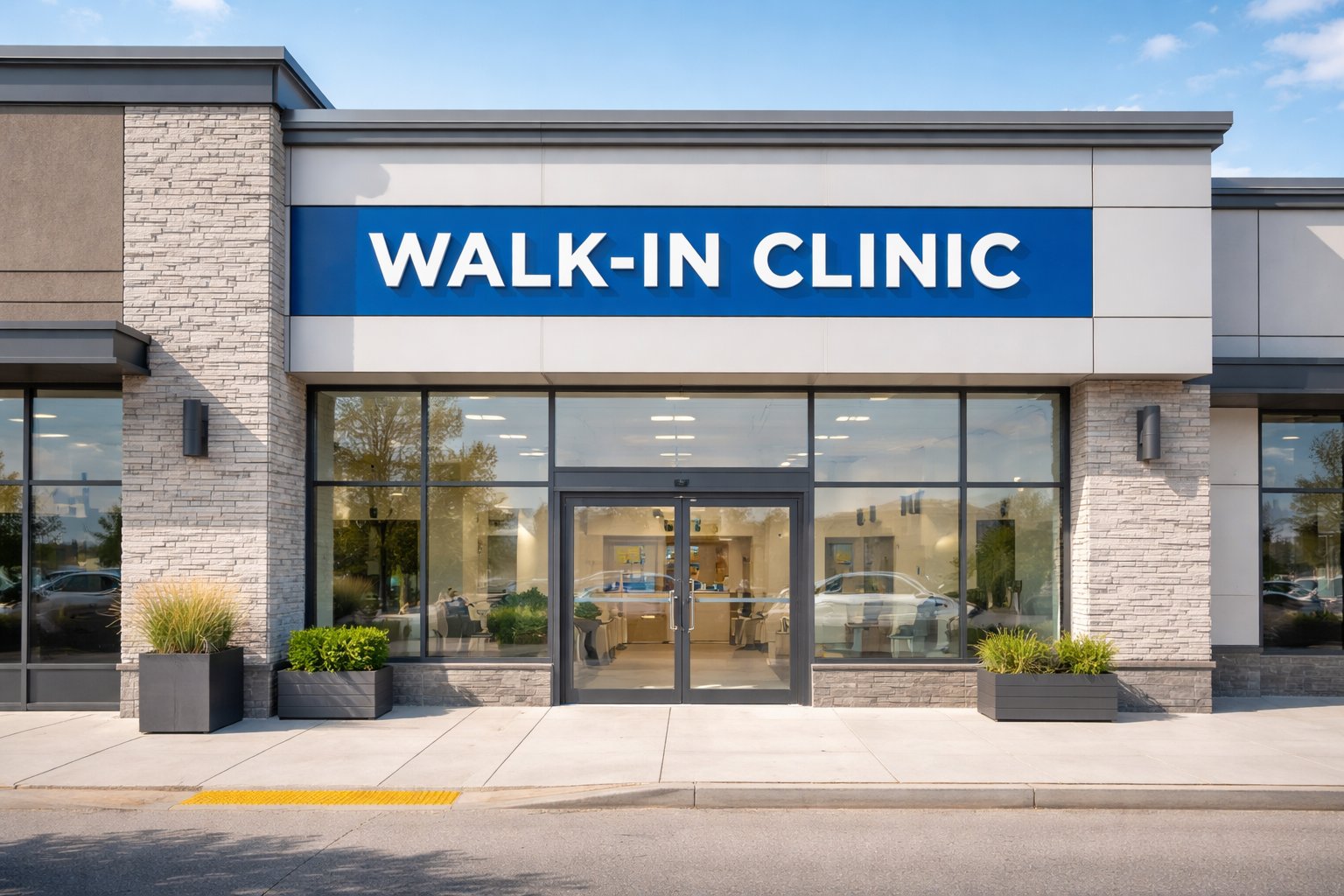 Walk-in clinic exterior